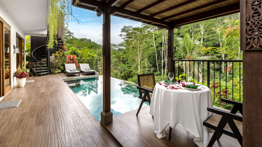 Pala Ubud - Villa Catur - Romantic dining pavilion